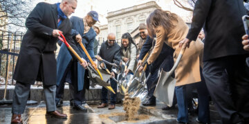 Mayor Adams Buries Time Capsule to Mark New York’s Moment in History