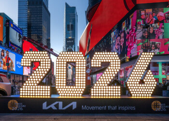 New York Welcomes the “2026” Numerals Ahead of Times Square Ball Drop