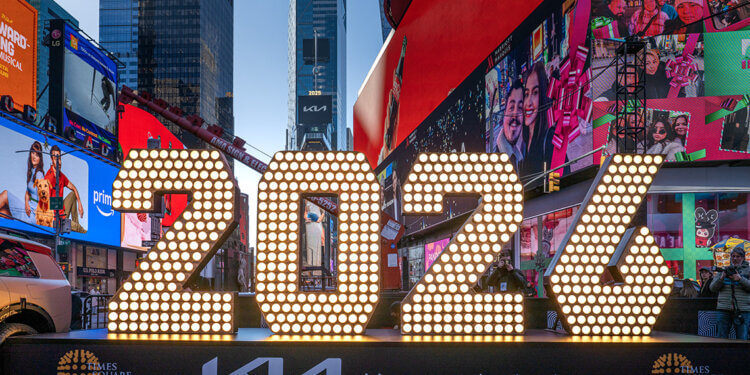 New York Welcomes the “2026” Numerals Ahead of Times Square Ball Drop