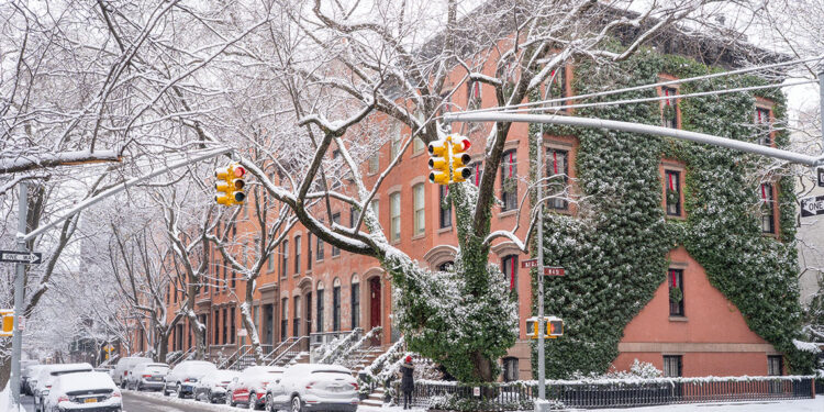 After Christmas Snowstorm Piles Snow Across New York City Area