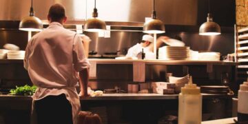 Chefs cooking in the kitchen