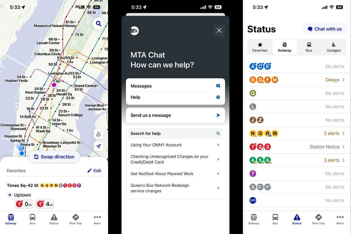 New MTA App
